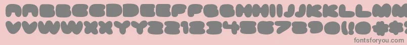 ghostmeat back Font – Gray Fonts on Pink Background