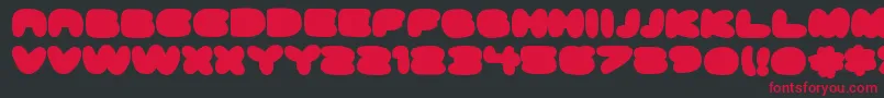 ghostmeat back Font – Red Fonts on Black Background