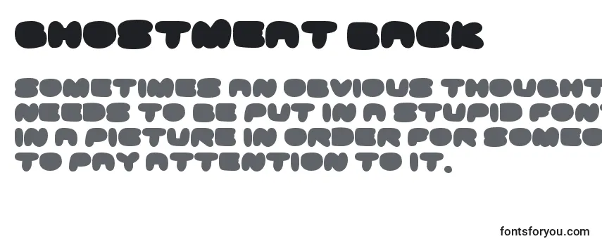 Ghostmeat back Font