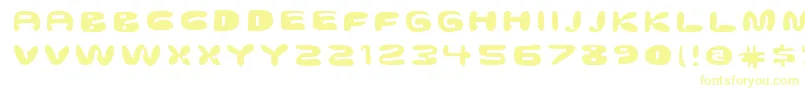 ghostmeat front Font – Yellow Fonts on White Background