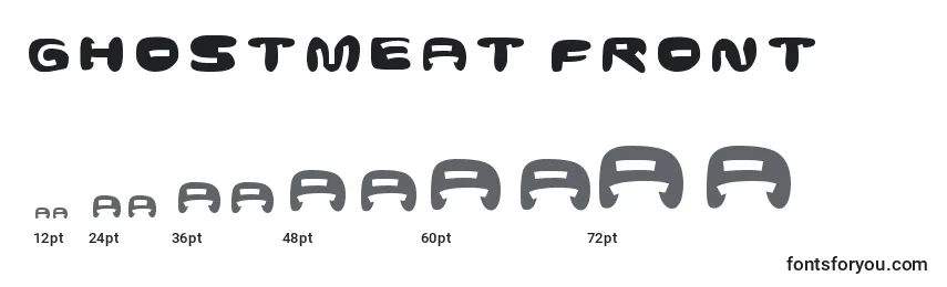 Ghostmeat front Font Sizes