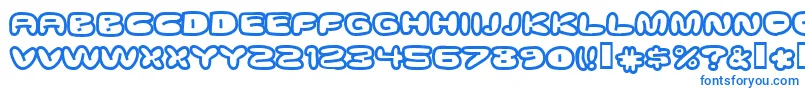 Шрифт ghostmeat – синие шрифты