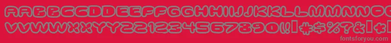 ghostmeat Font – Gray Fonts on Red Background