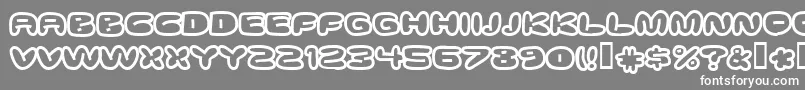 ghostmeat Font – White Fonts on Gray Background