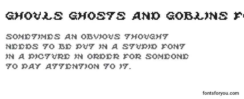 Ghouls ghosts and goblins fontvir us Font