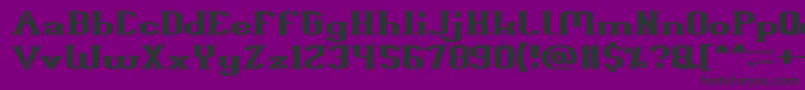 Giant Universe Font – Black Fonts on Purple Background