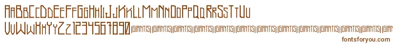 Giantis Demo Font – Brown Fonts on White Background