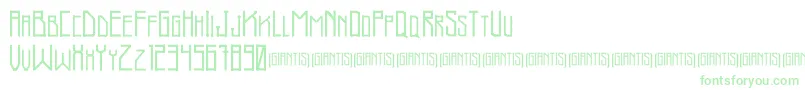 Giantis Demo Font – Green Fonts on White Background