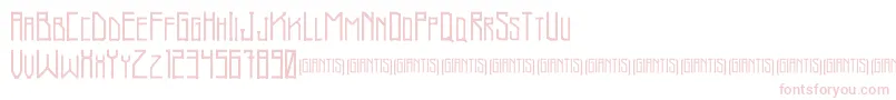 Giantis Demo Font – Pink Fonts on White Background