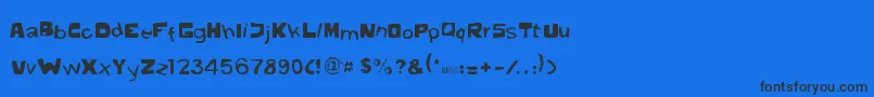 gibbard erc 01 Font – Black Fonts on Blue Background