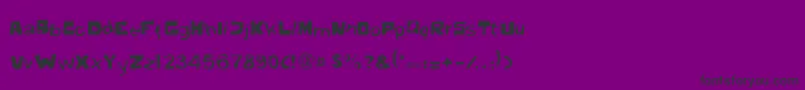 gibbard erc 01 Font – Black Fonts on Purple Background