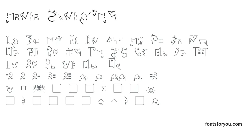 Шрифт Giedi Predacon – алфавит, цифры, специальные символы
