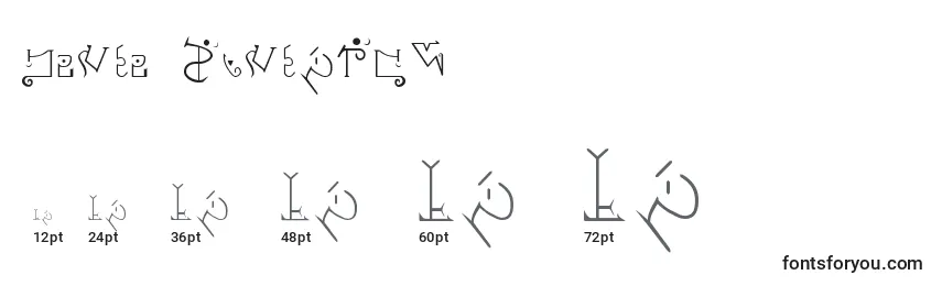 Giedi Predacon Font Sizes