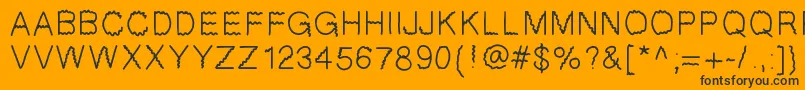 More about GIfont Font GIfont Font – Black Fonts on Orange Background