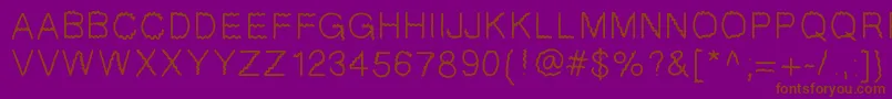 GIfont Font – Brown Fonts on Purple Background