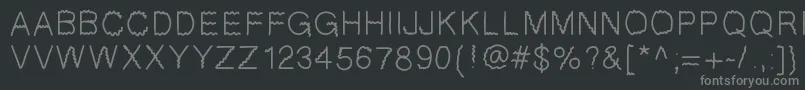 Шрифт GIfont – серые шрифты на чёрном фоне