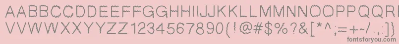 fuente GIfont – Fuentes Grises Sobre Fondo Rosa