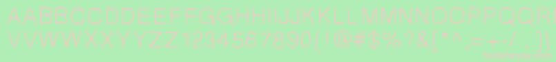 GIfont Font – Pink Fonts on Green Background