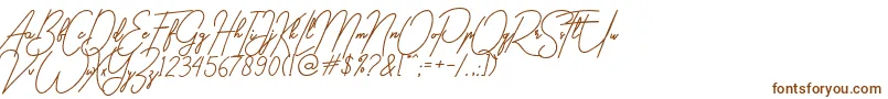 Шрифт gilberta – коричневые шрифты на белом фоне