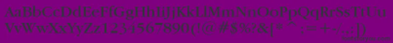 GaramondItcBookBt Font – Black Fonts on Purple Background