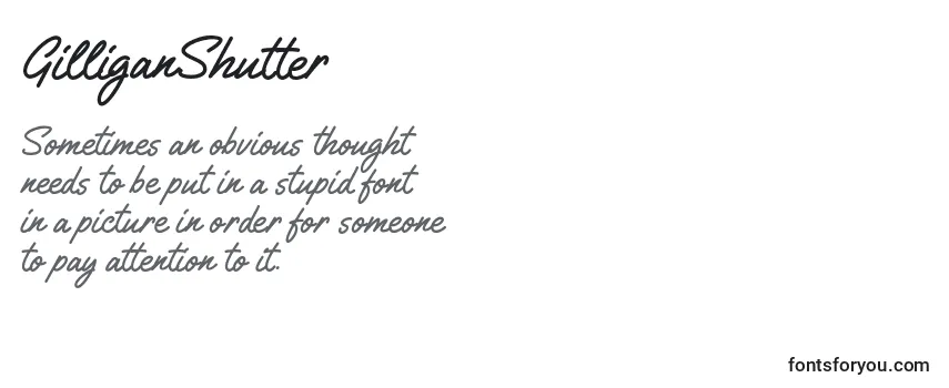 Review of the GilliganShutter Font