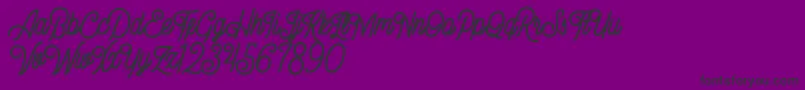 Gillnord Demo Font – Black Fonts on Purple Background