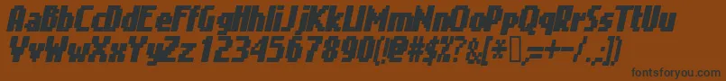 GIMEI    Font – Black Fonts on Brown Background