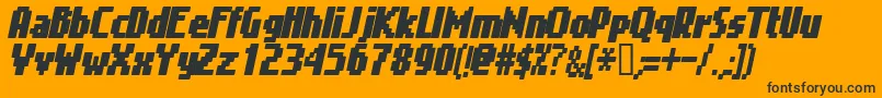 GIMEI    Font – Black Fonts on Orange Background