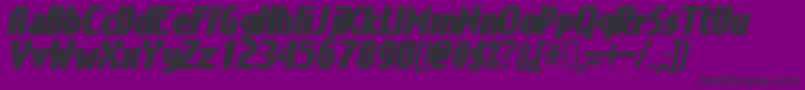 GIMEI    Font – Black Fonts on Purple Background