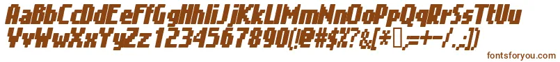 Шрифт GIMEI    – коричневые шрифты на белом фоне