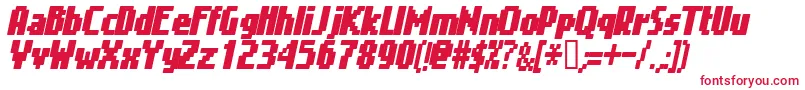 GIMEI    Font – Red Fonts on White Background