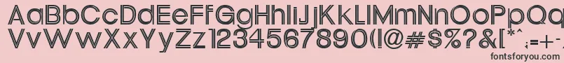 Oneil Font – Black Fonts on Pink Background
