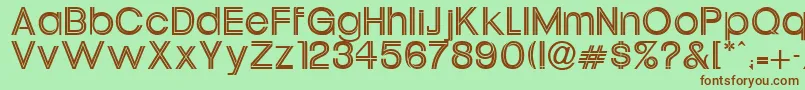 Oneil Font – Brown Fonts on Green Background