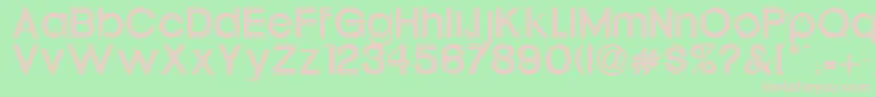 Oneil Font – Pink Fonts on Green Background