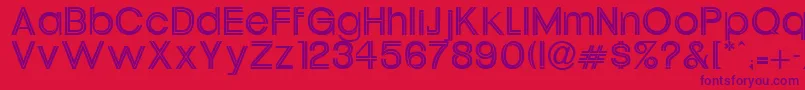 Oneil Font – Purple Fonts on Red Background