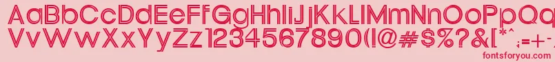 Oneil Font – Red Fonts on Pink Background