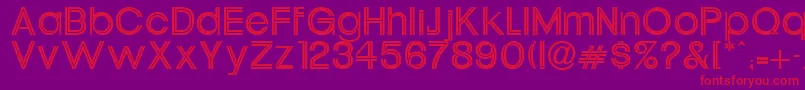 Oneil Font – Red Fonts on Purple Background