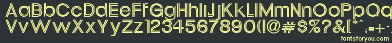 Oneil Font – Yellow Fonts on Black Background