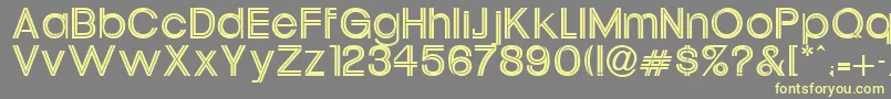 Oneil Font – Yellow Fonts on Gray Background