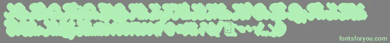 GinchiestShadow-Schriftart – Grüne Schriften auf grauem Hintergrund