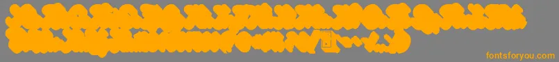 Подробнее о шрифте GinchiestShadow Шрифт GinchiestShadow – оранжевые шрифты на сером фоне