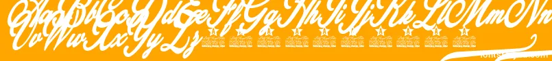 Gingerale Personal Use Font – White Fonts on Orange Background