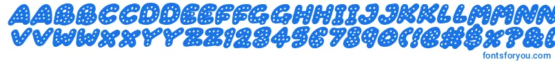 Fonte Gingerbread Italic – fontes azuis