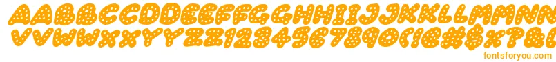 Gingerbread Italic-Schriftart – Orangefarbene Schriften