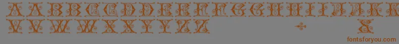 Gingerbread Font – Brown Fonts on Gray Background