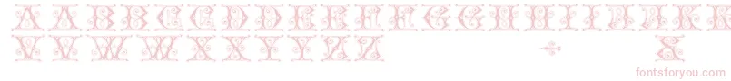 Fonte Gingerbread – fontes rosa em um fundo branco