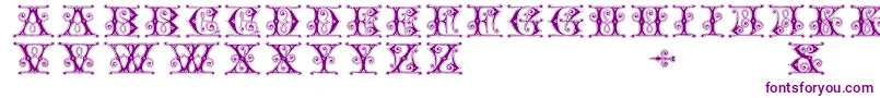 Gingerbread Font – Purple Fonts on White Background