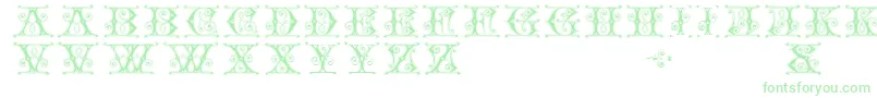 Gingerbread Font – Green Fonts on White Background