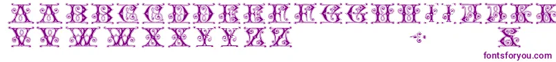 Gingerbread Font – Purple Fonts on White Background