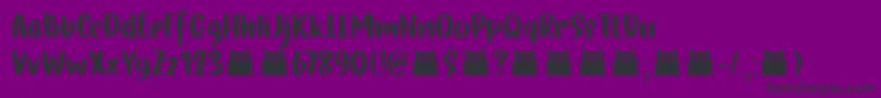 Gingerline DEMO Font – Black Fonts on Purple Background